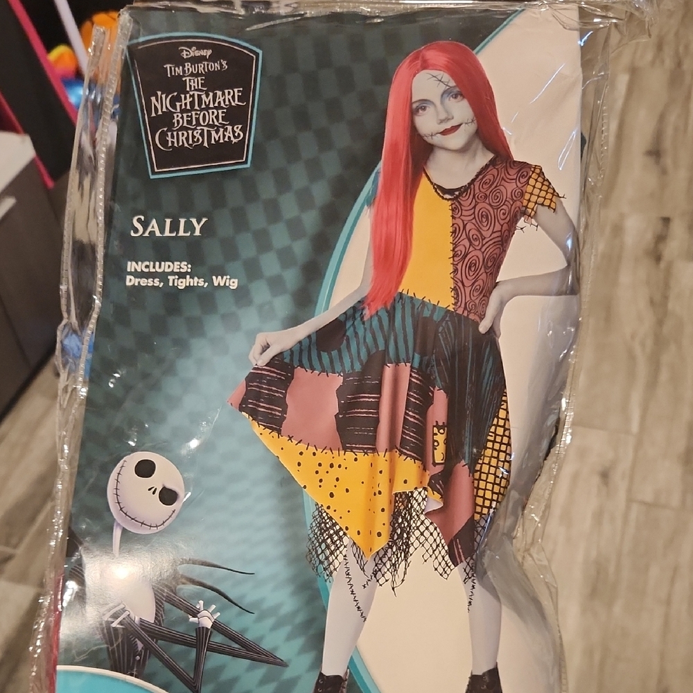 Disney Sally Kids Costume - Red, Yellow, Black